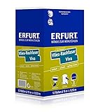 12 Rollen Vlies Rauhfaser Tapete Viva Weiß Raufasertapete Vliesträger weisse Vliestapete 15m x 0.53m mit Struktur.